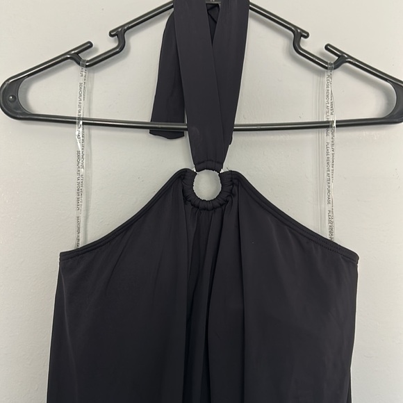 NWT swimwear by Michael Kors Logo Ring Halter Blouson. One piece, size 8. - Picture 4 of 8